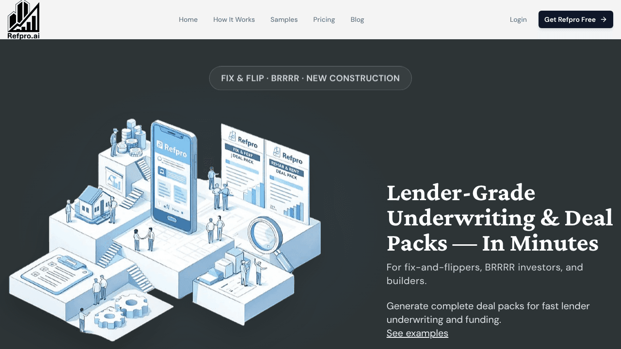 Refpro website screenshot