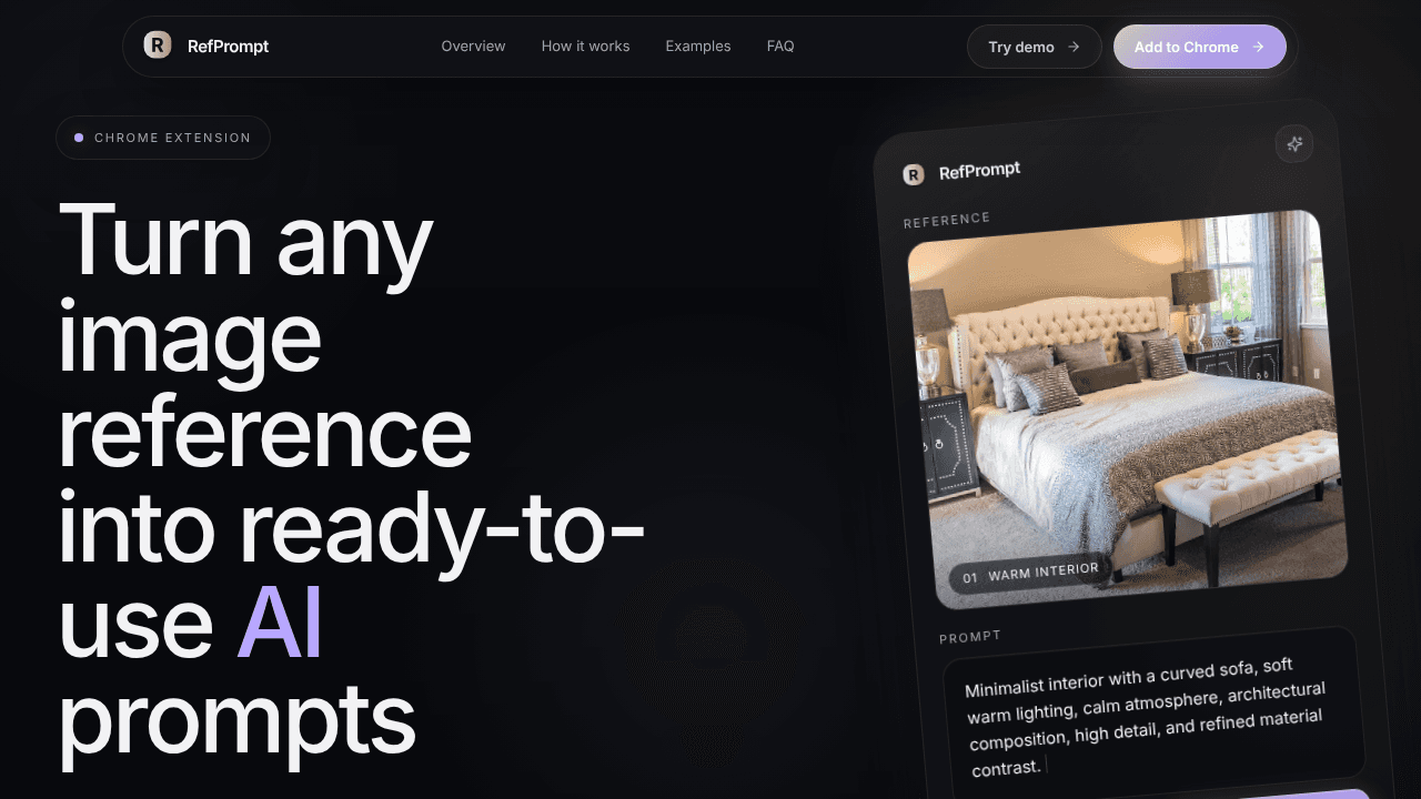 RefPrompt website screenshot