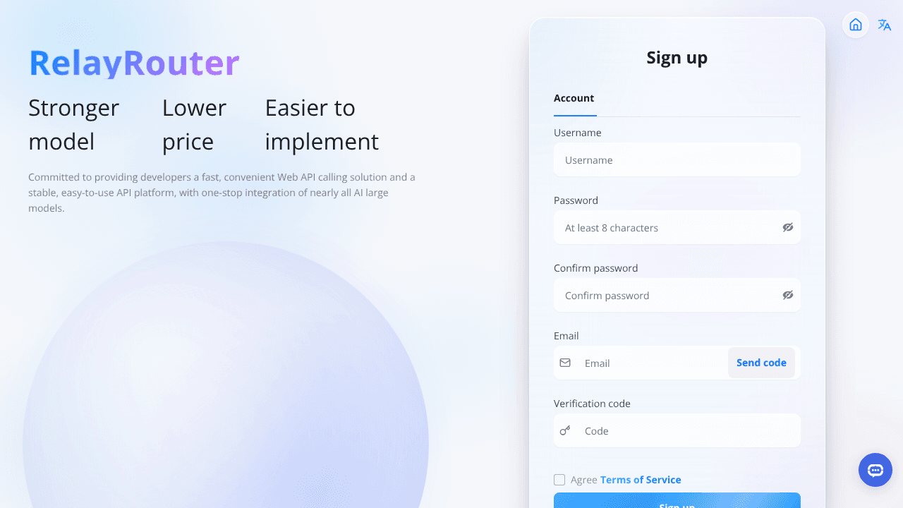 Relayrouter website screenshot