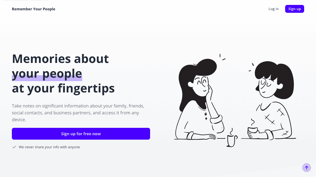 Remember Your People! website screenshot