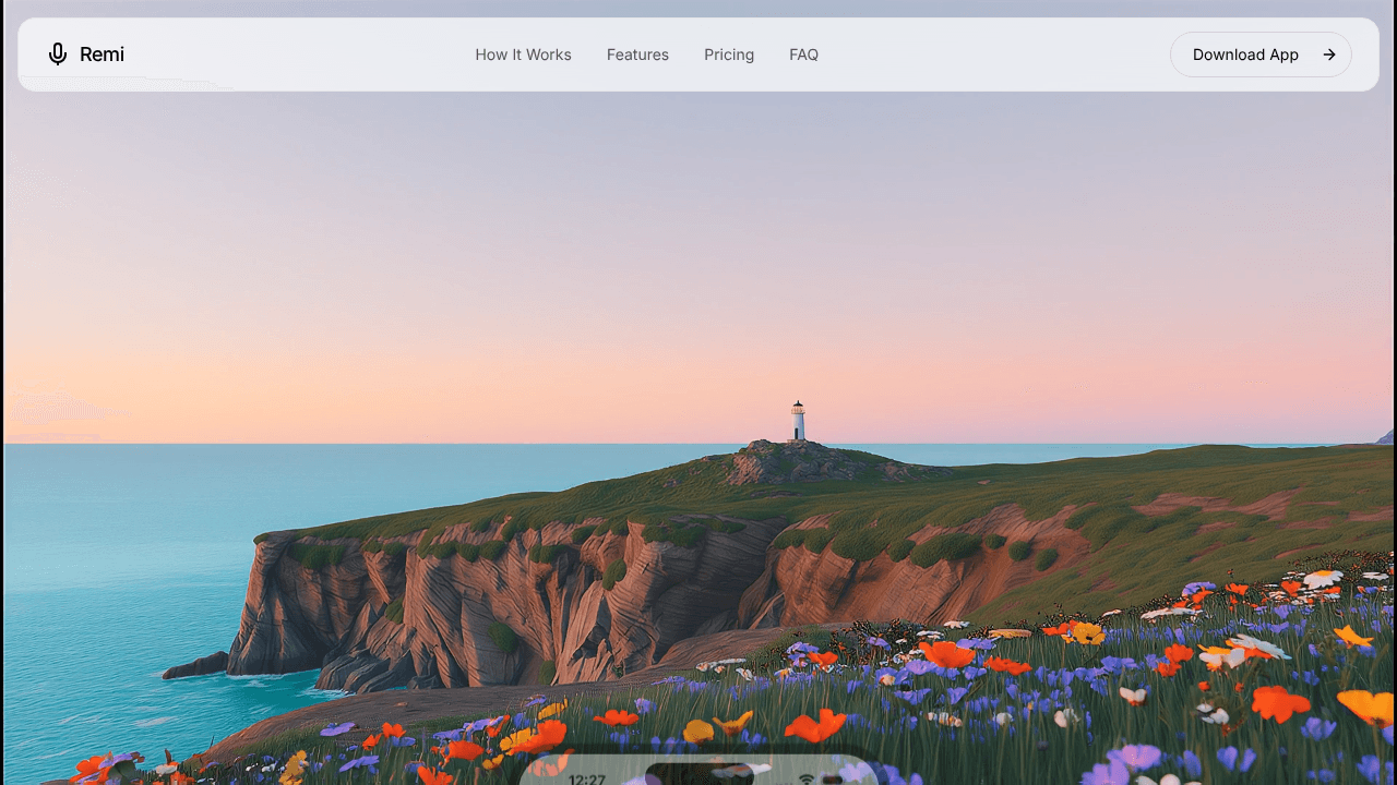 Remi website screenshot