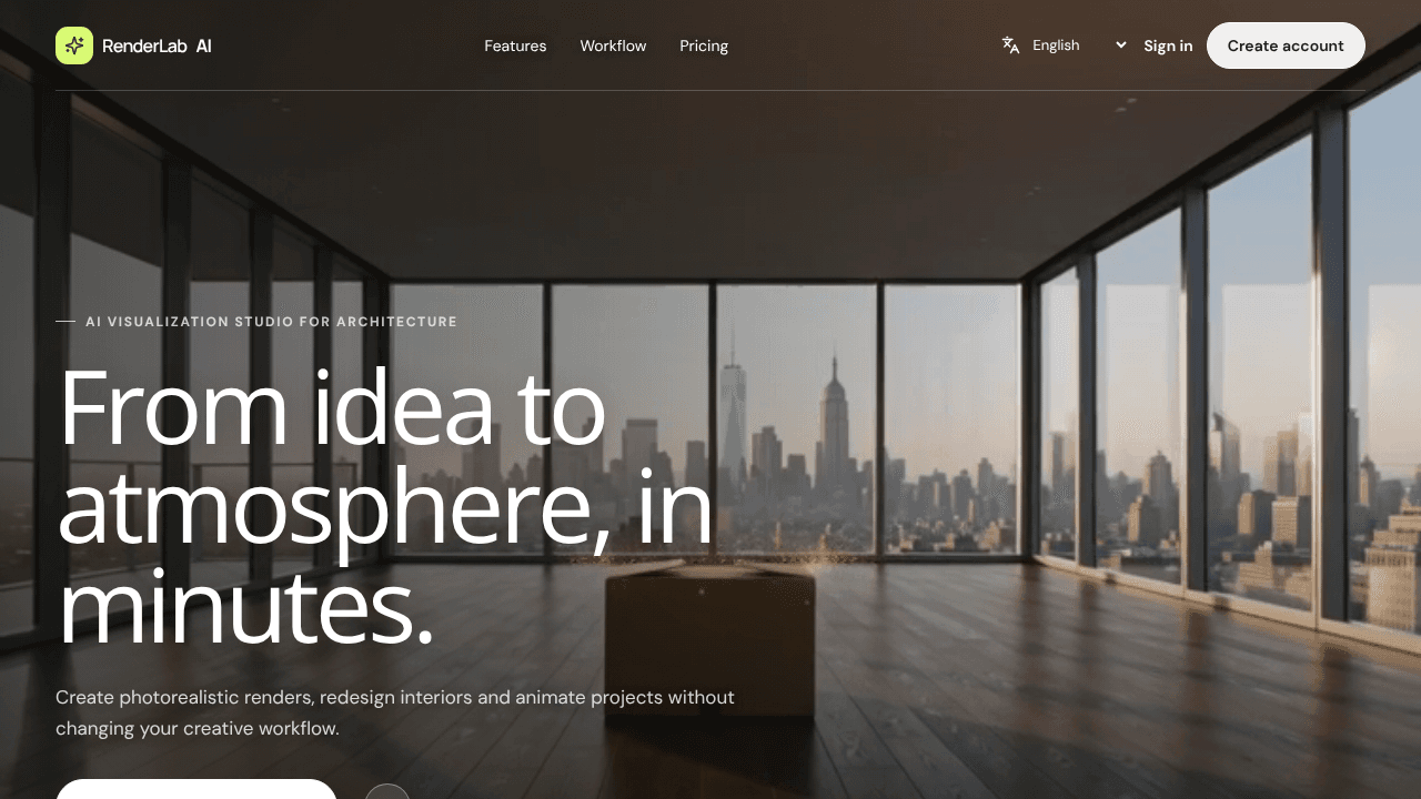 renderlabai website screenshot