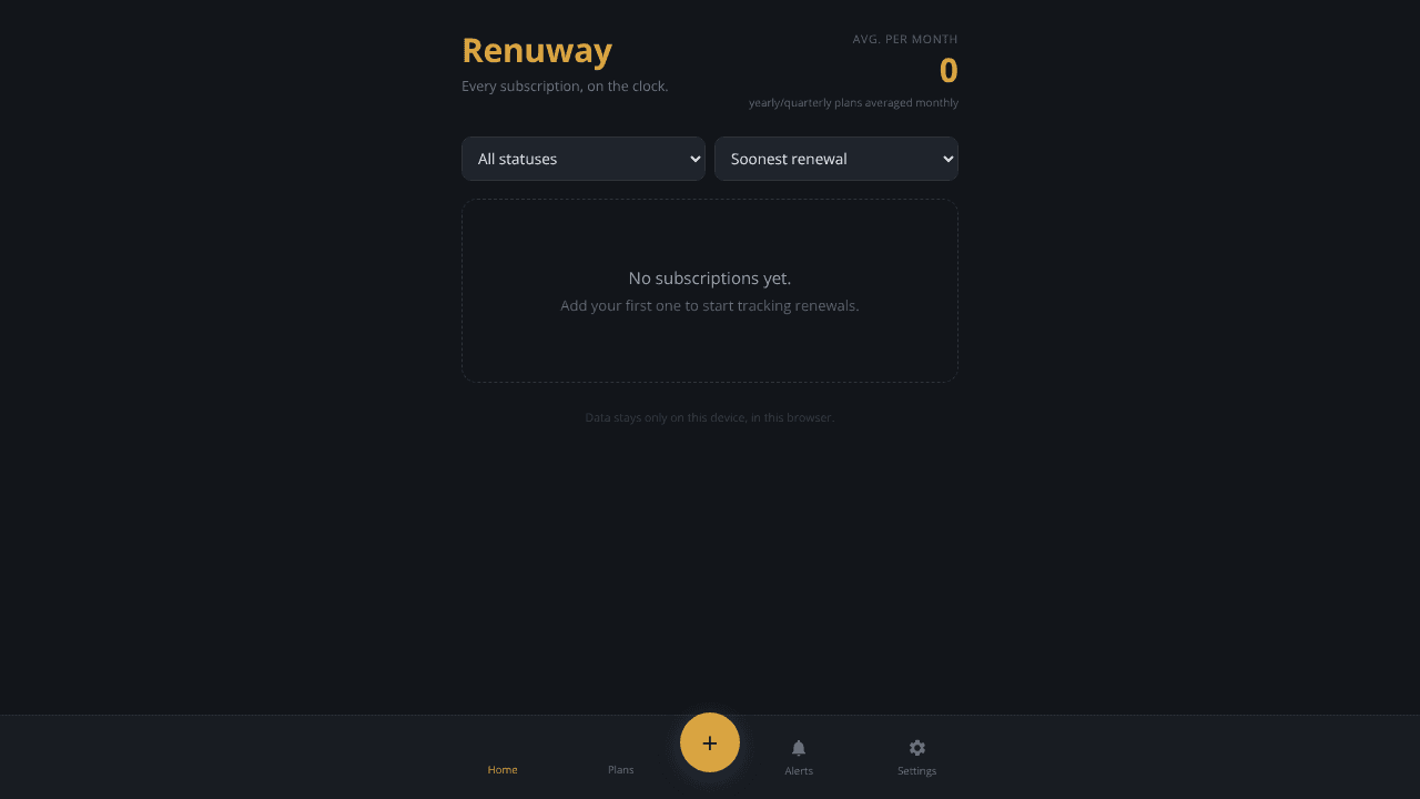 Renuway website screenshot