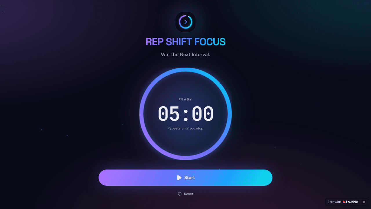 REP SHIFT FOCUS  website screenshot