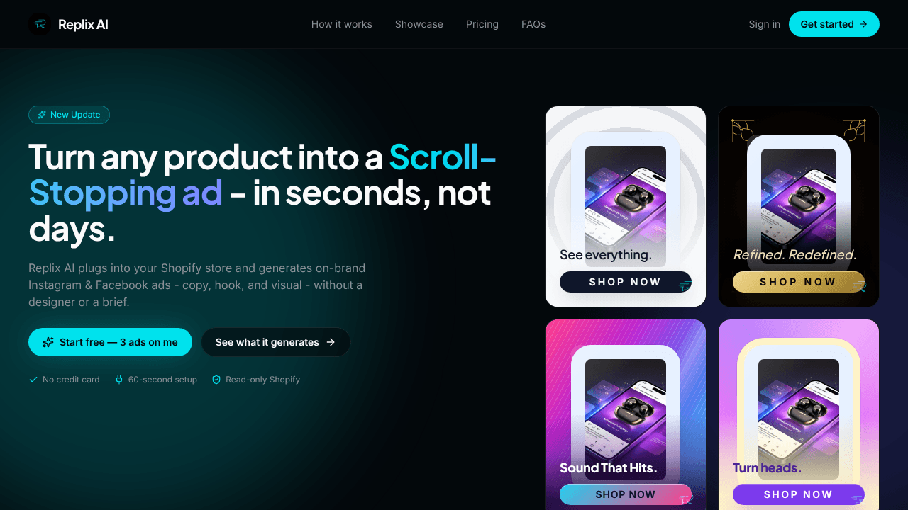 Replix AI website screenshot