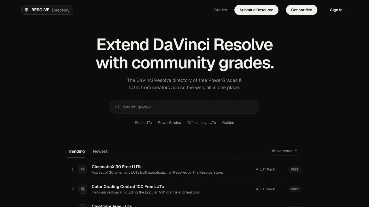 resolve.directory website screenshot
