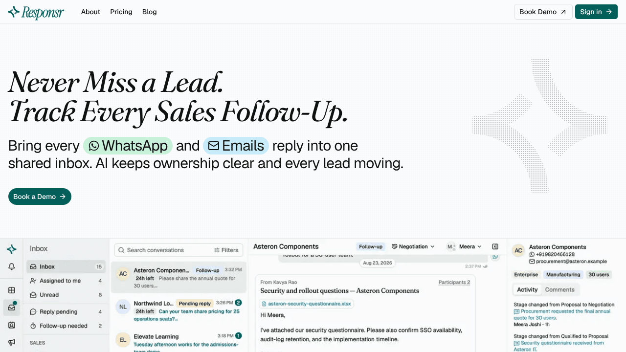 Responsr website screenshot