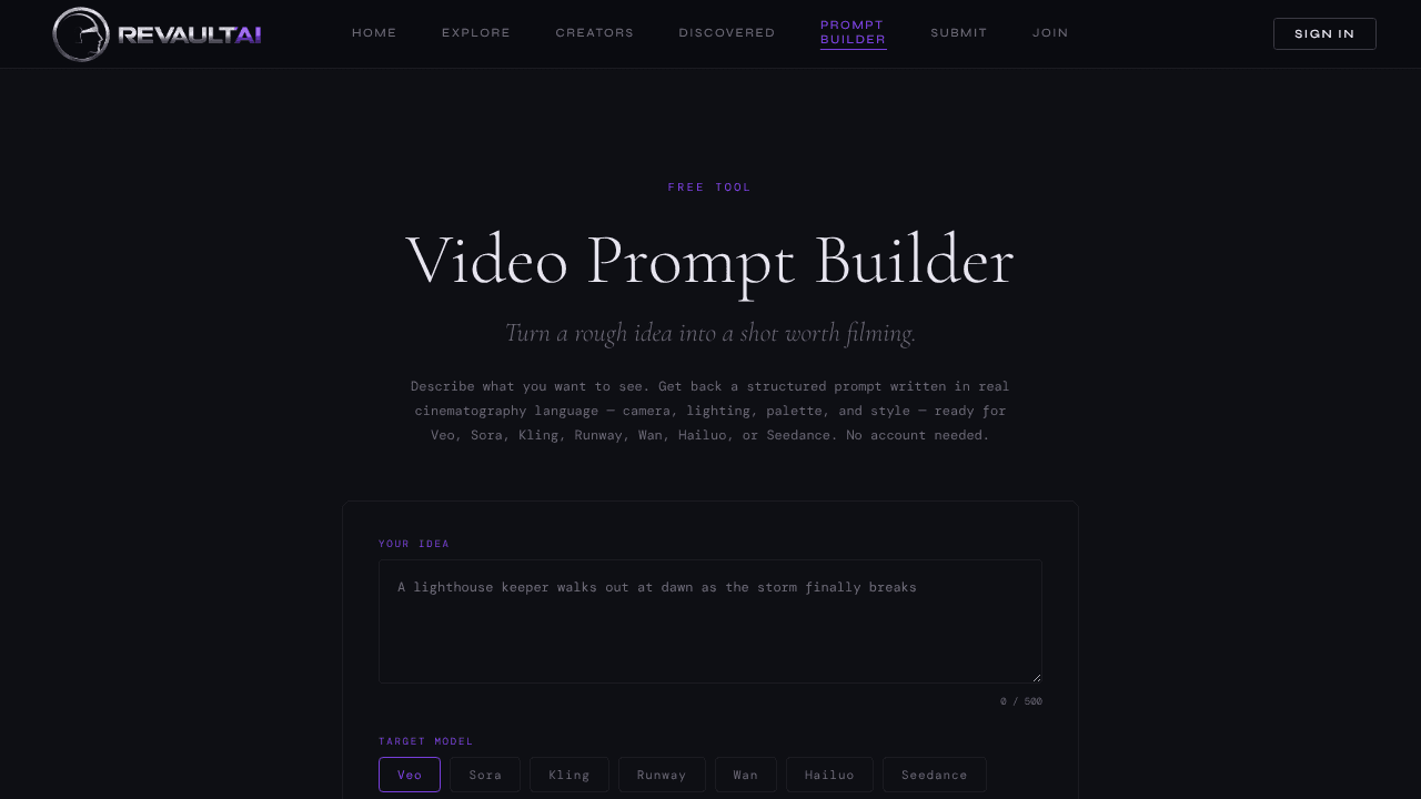 RevaultAI website screenshot