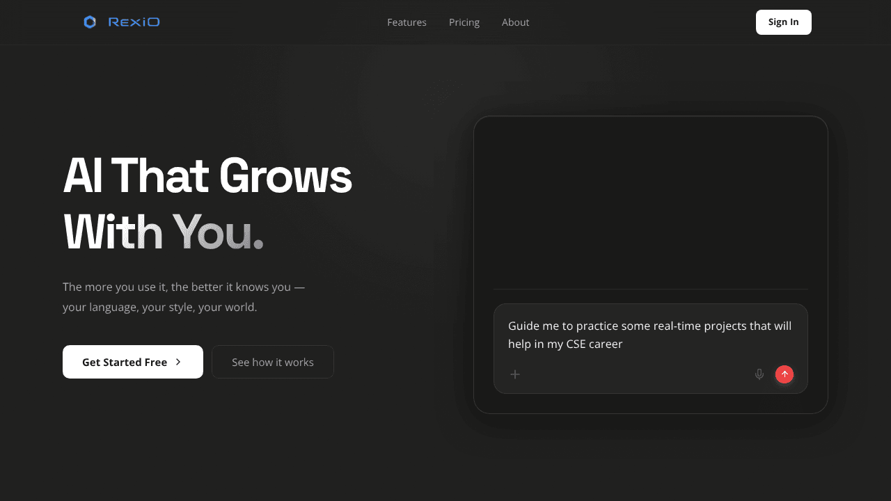 RexiO website screenshot