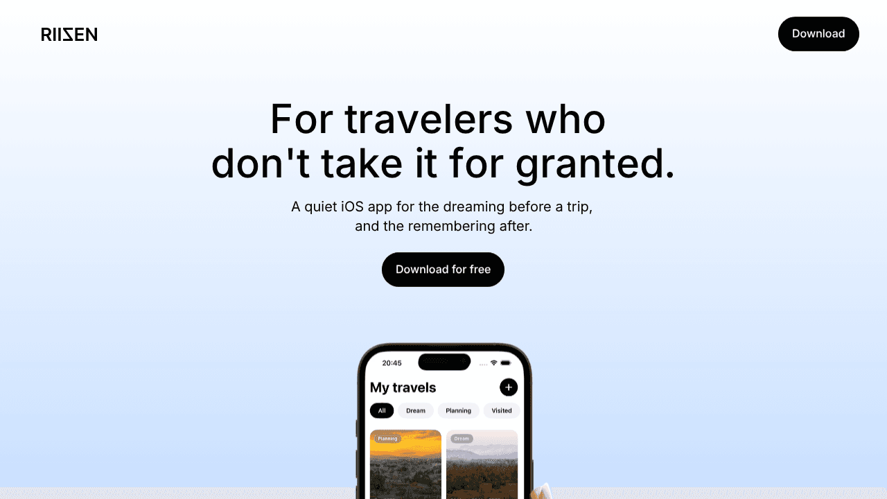 RIIZEN website screenshot