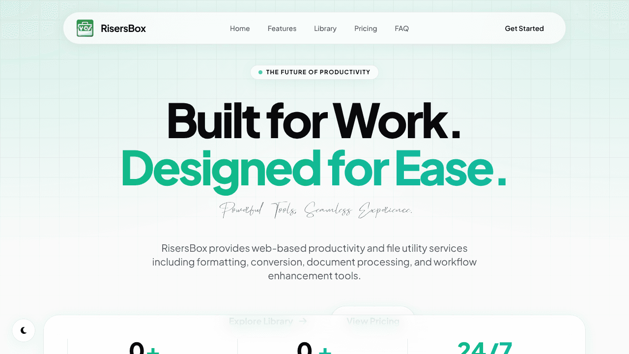 RisersBox website screenshot
