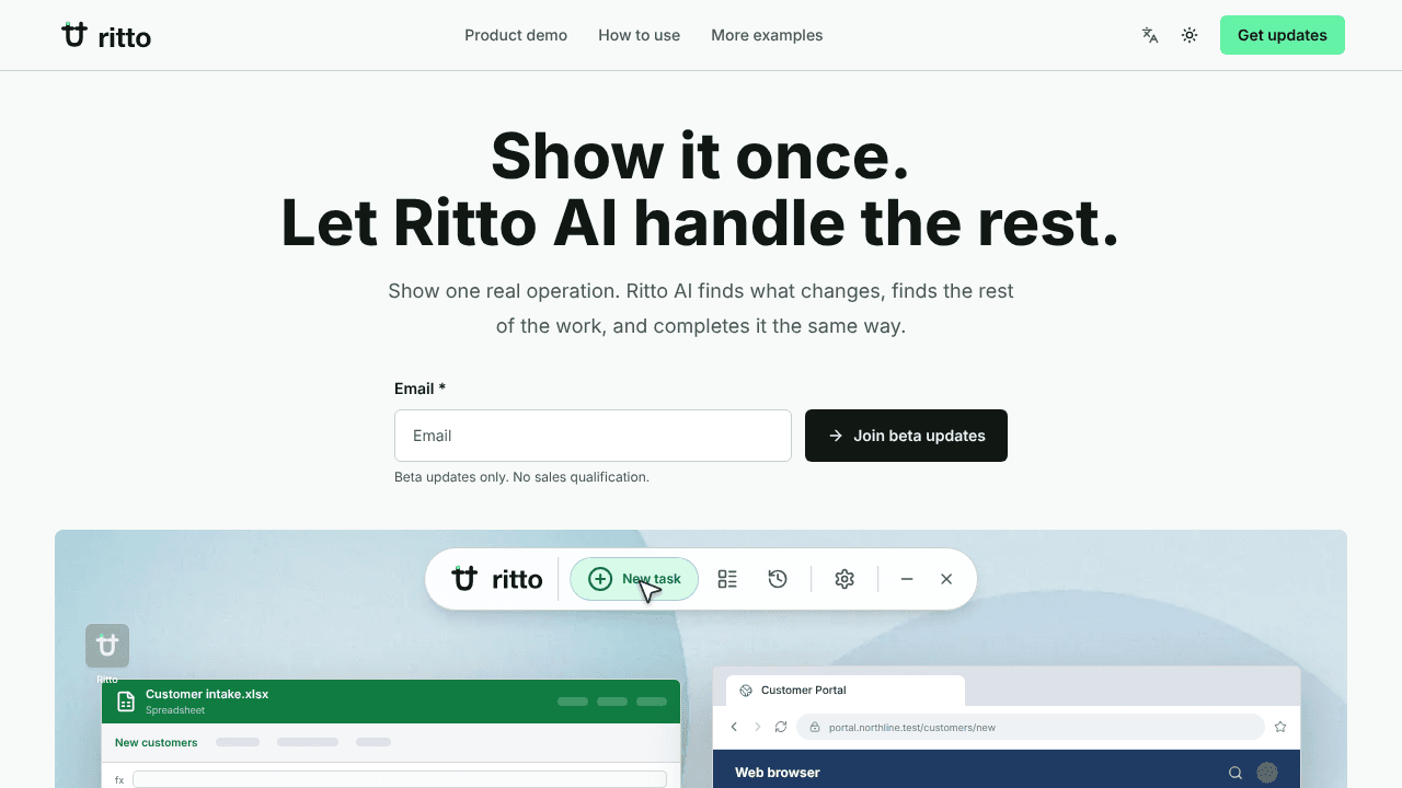 Ritto website screenshot