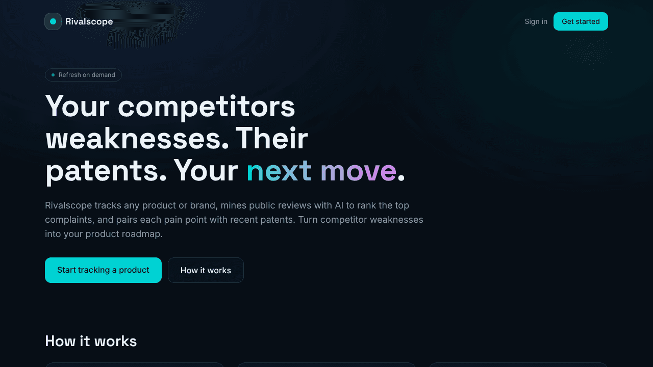Rivalscopes website screenshot