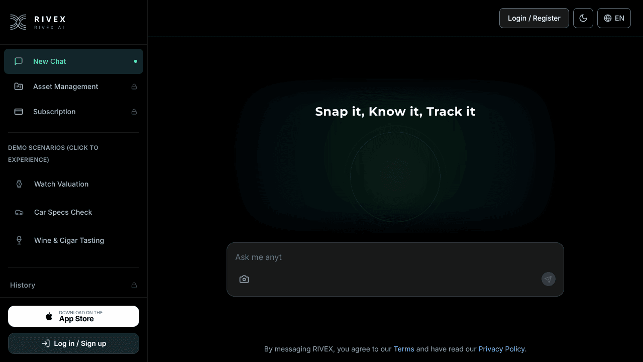 RIVEX website screenshot
