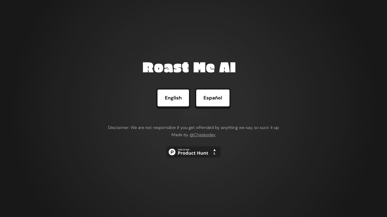 Roast Me AI