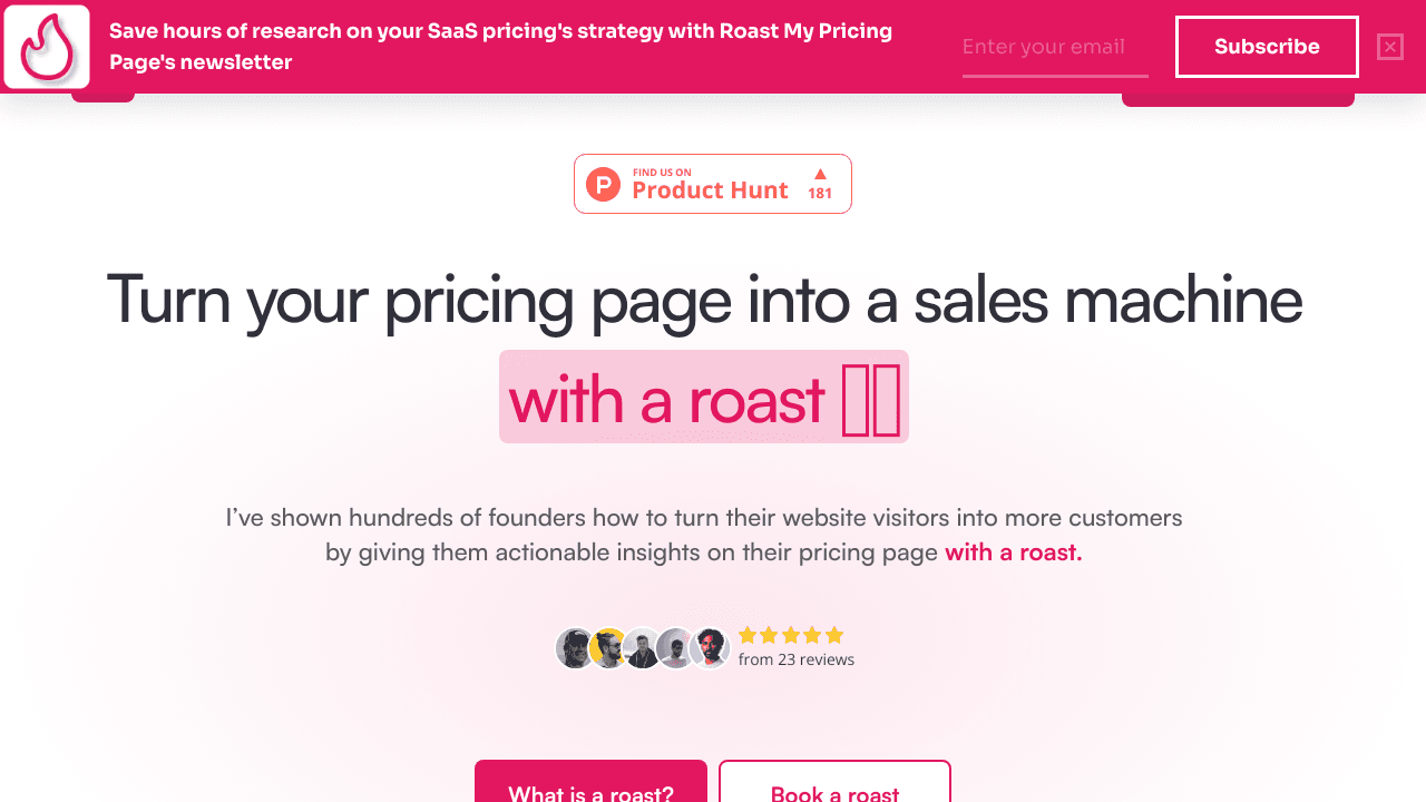 Roast My Pricing Page