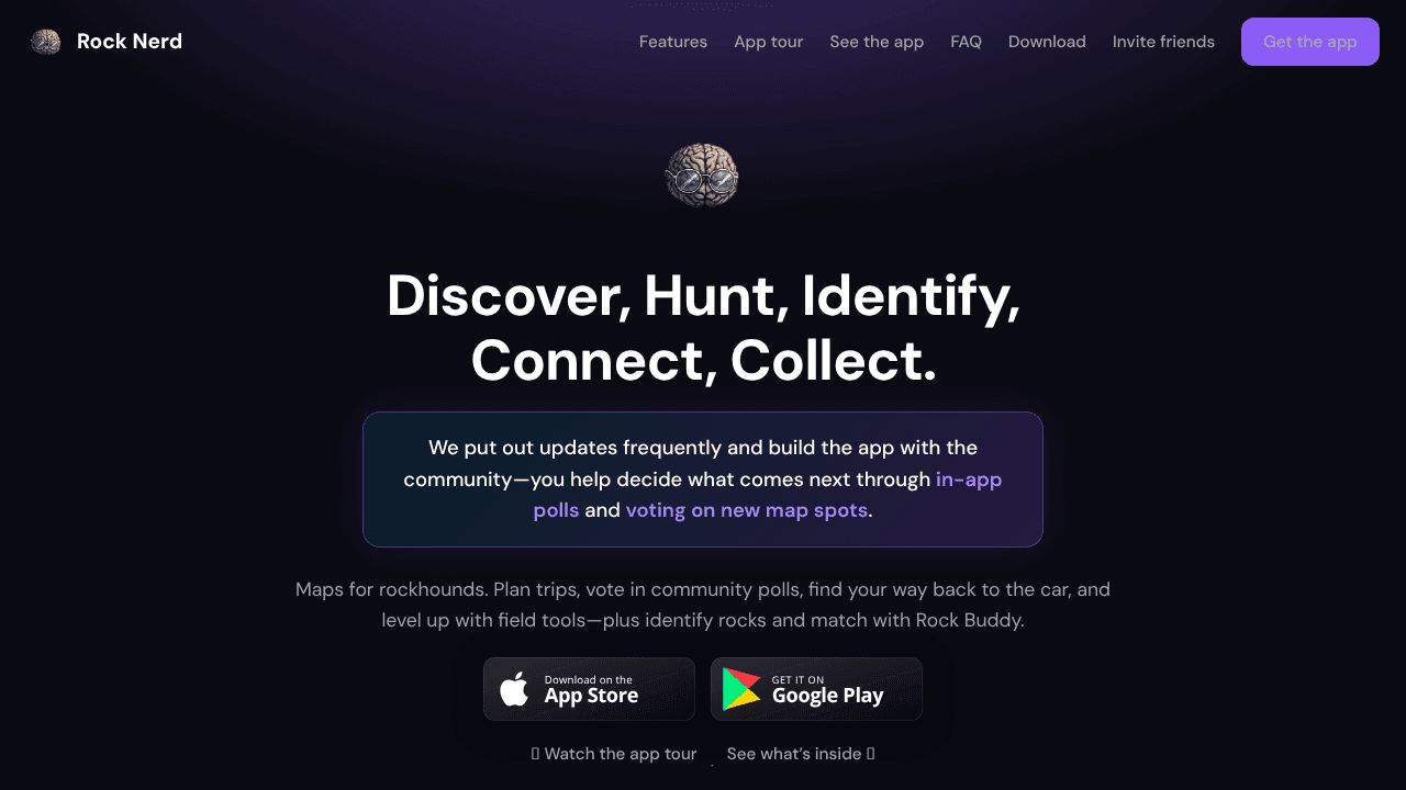 Rock Nerd website screenshot