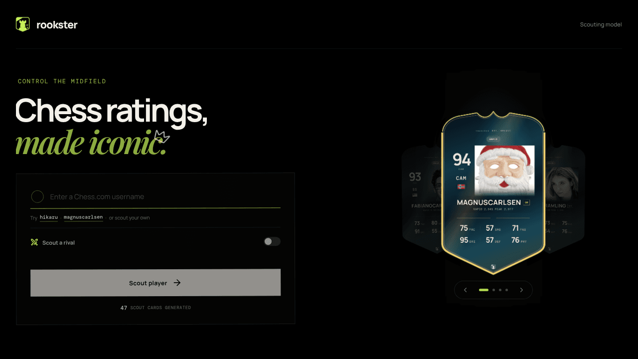 rookster website screenshot