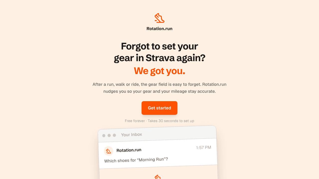 Rotation.run  website screenshot