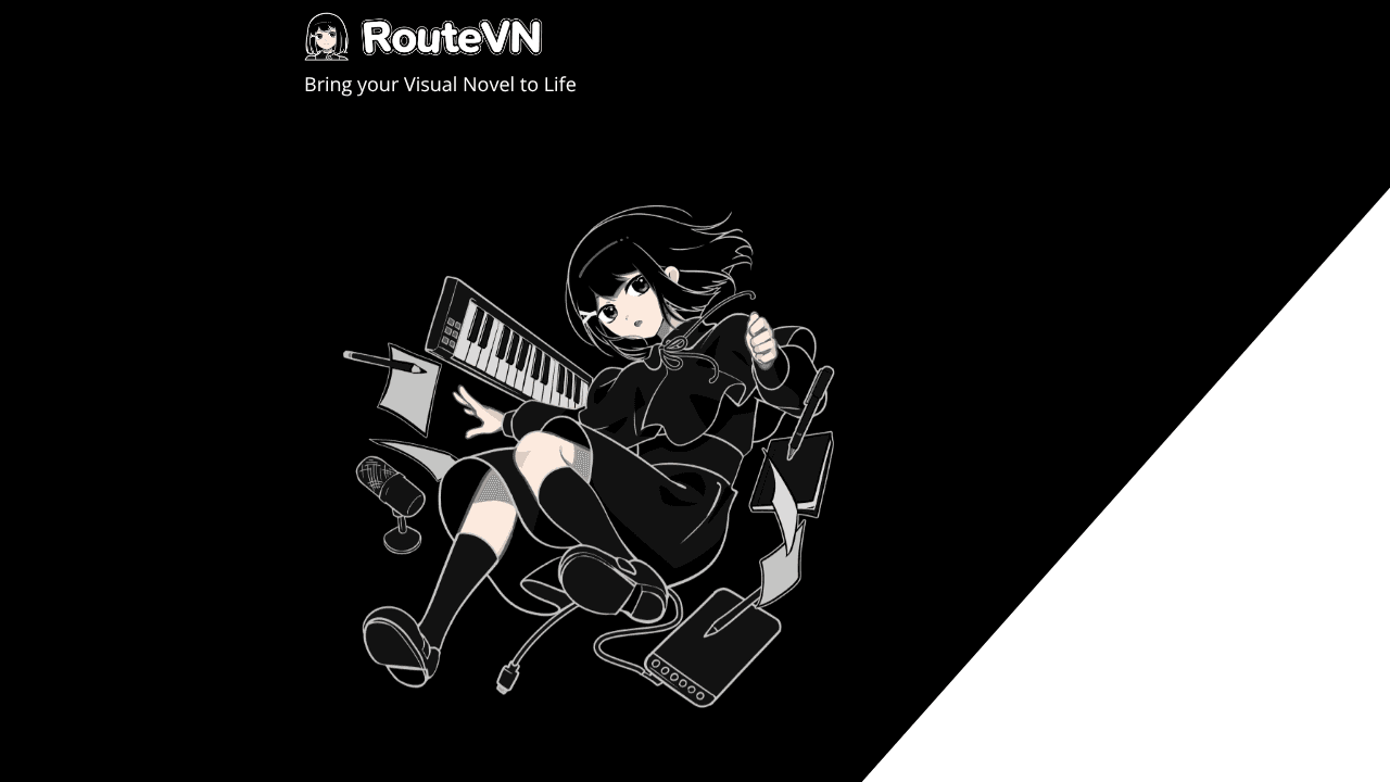 RouteVN Creator website screenshot
