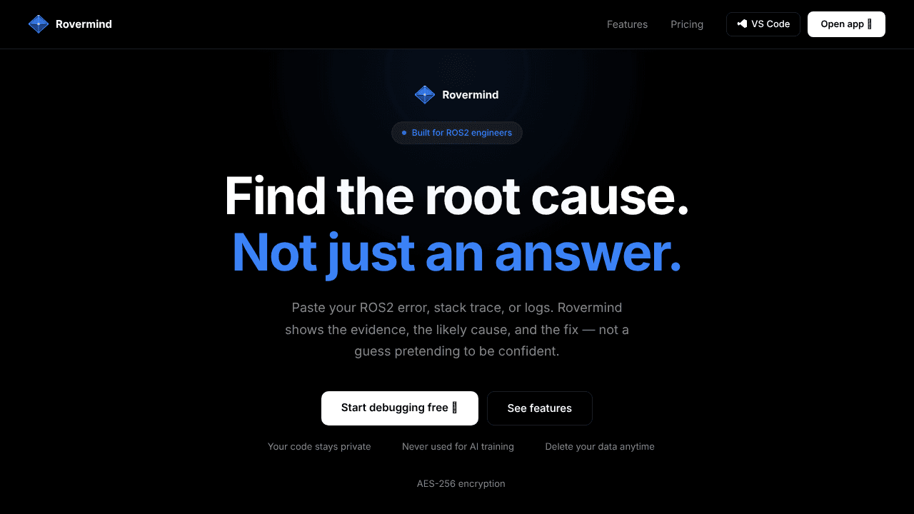 Rovermind website screenshot