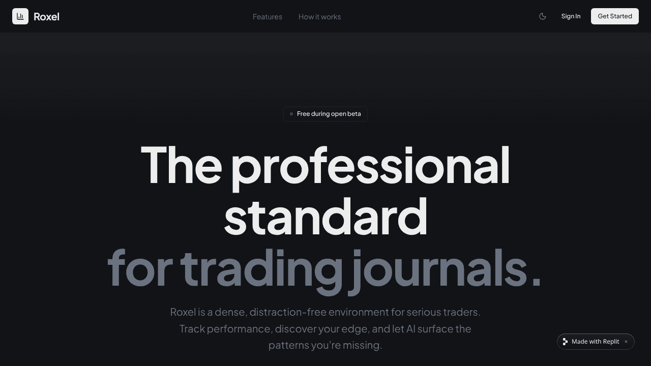 Roxel website screenshot
