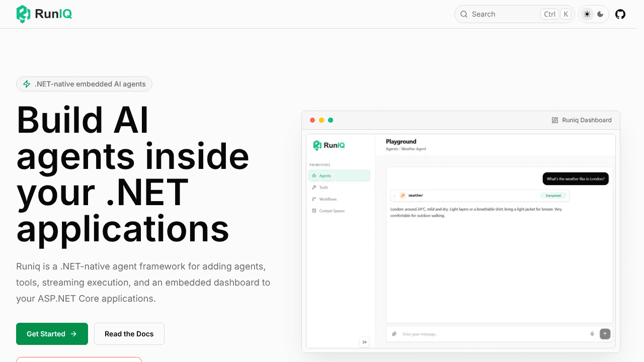 Runiq.Net website screenshot