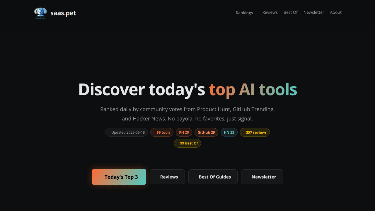 saas.pet website screenshot