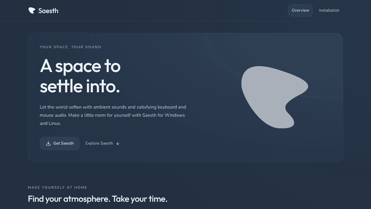 Saesth website screenshot