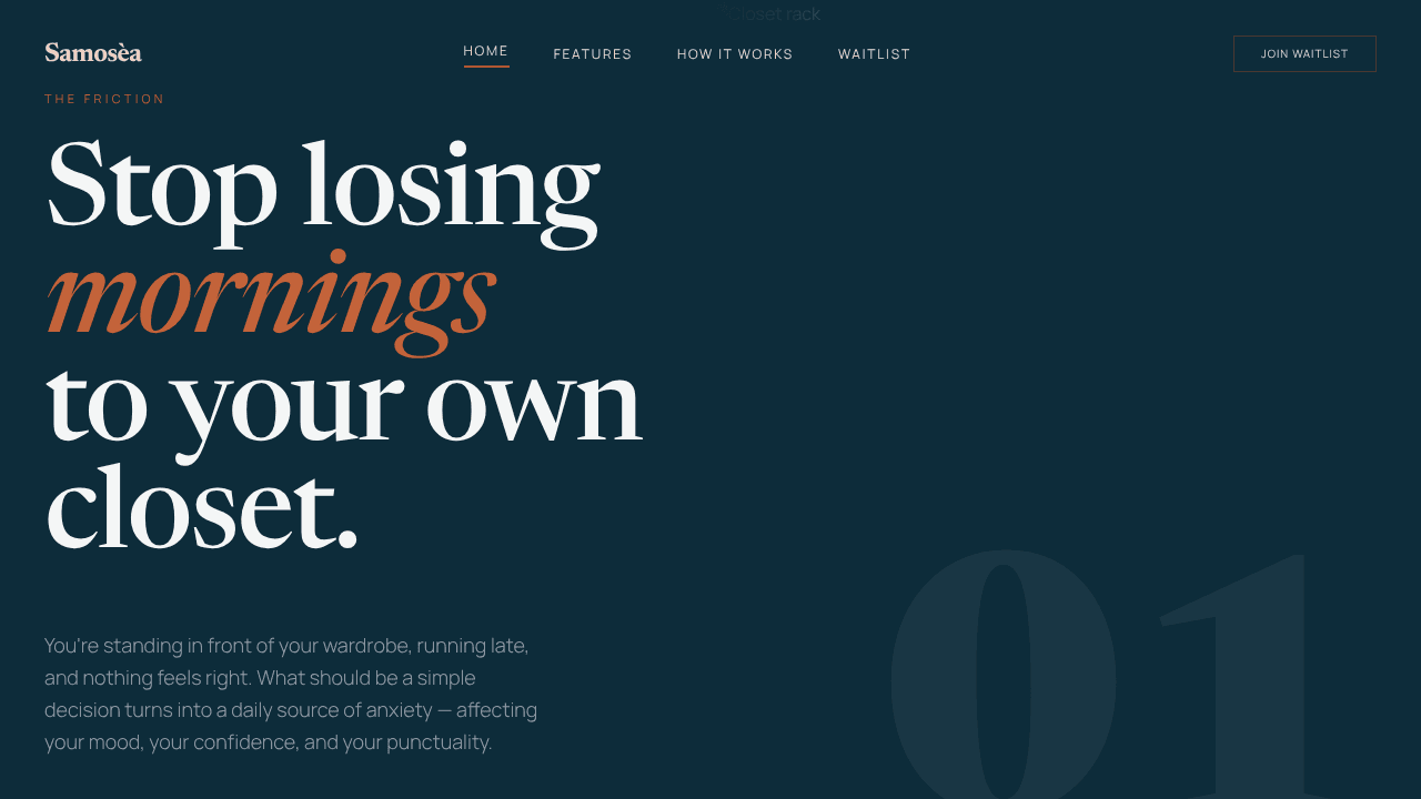 Samosèa website screenshot