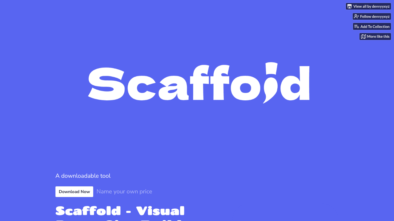 Scaffold website screenshot