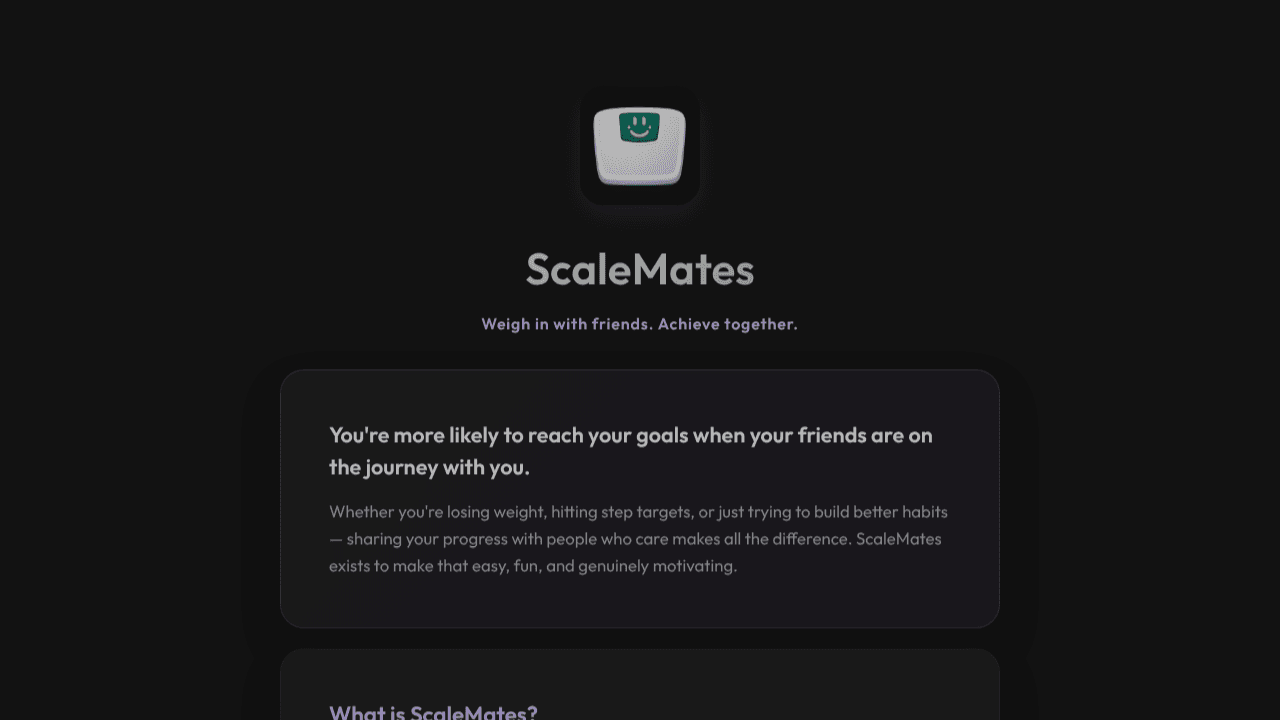 ScaleMates website screenshot