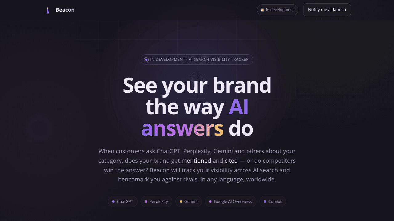 Scan With Beacon website screenshot