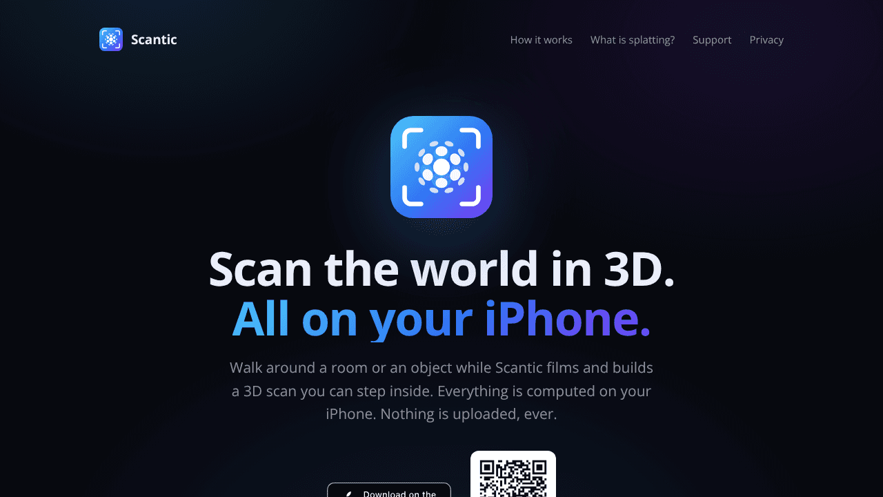 Scantic website screenshot