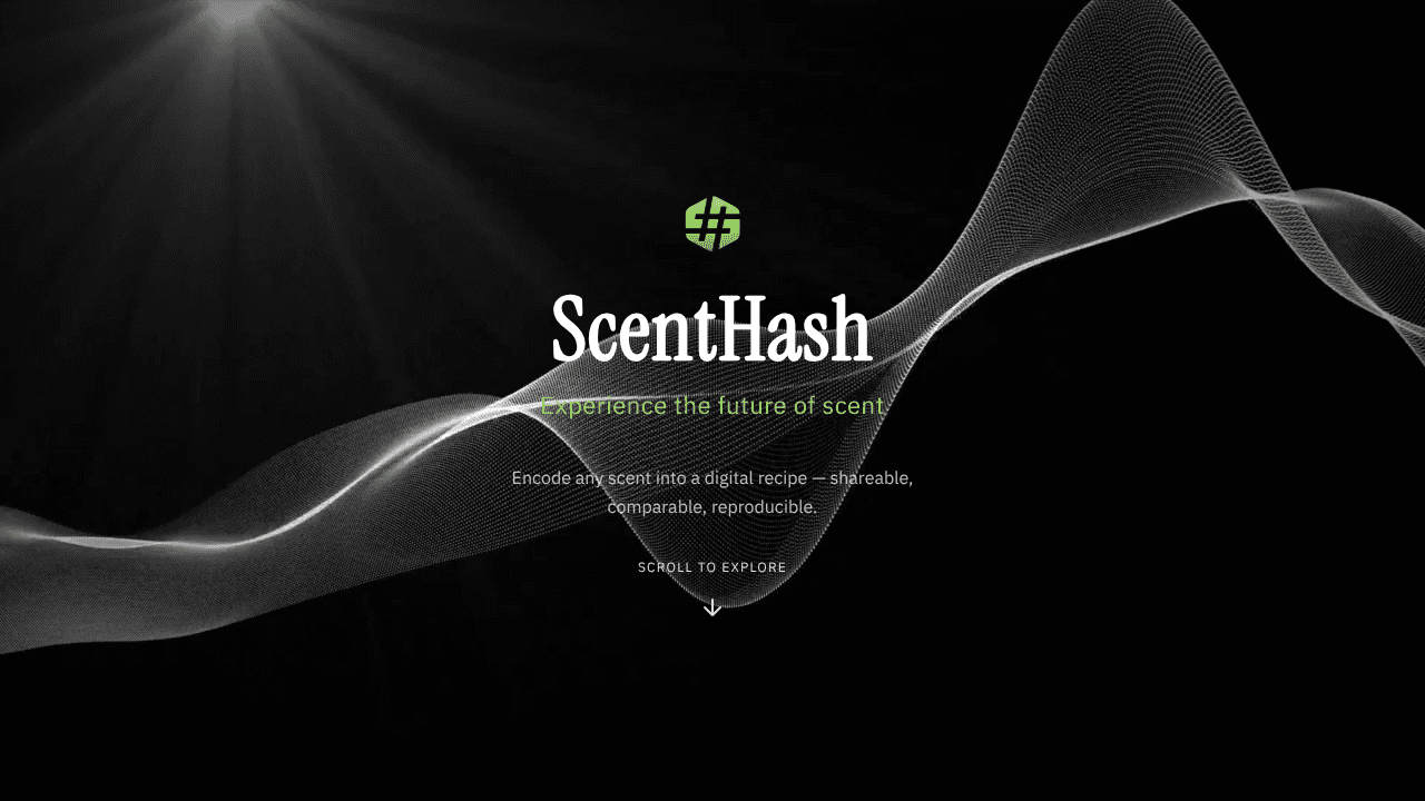 ScentHash website screenshot