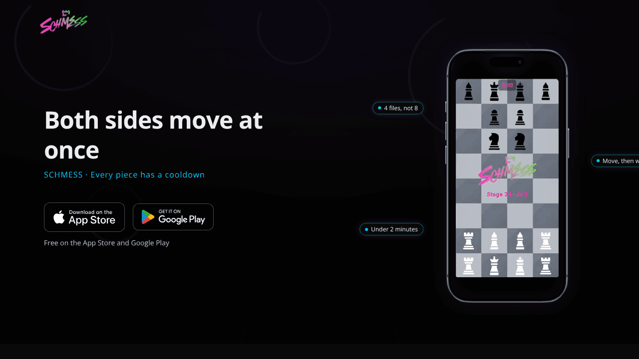 Schmess website screenshot