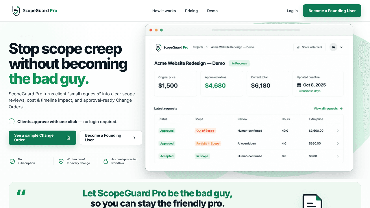 ScopeGuard Pro website screenshot