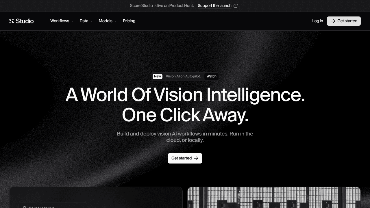Score Studio website screenshot