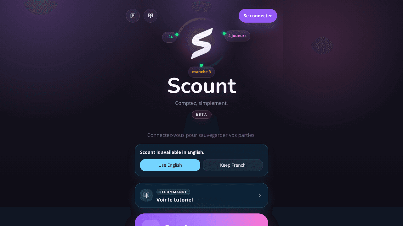 Scount website screenshot