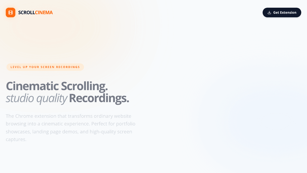 ScrollCinema website screenshot