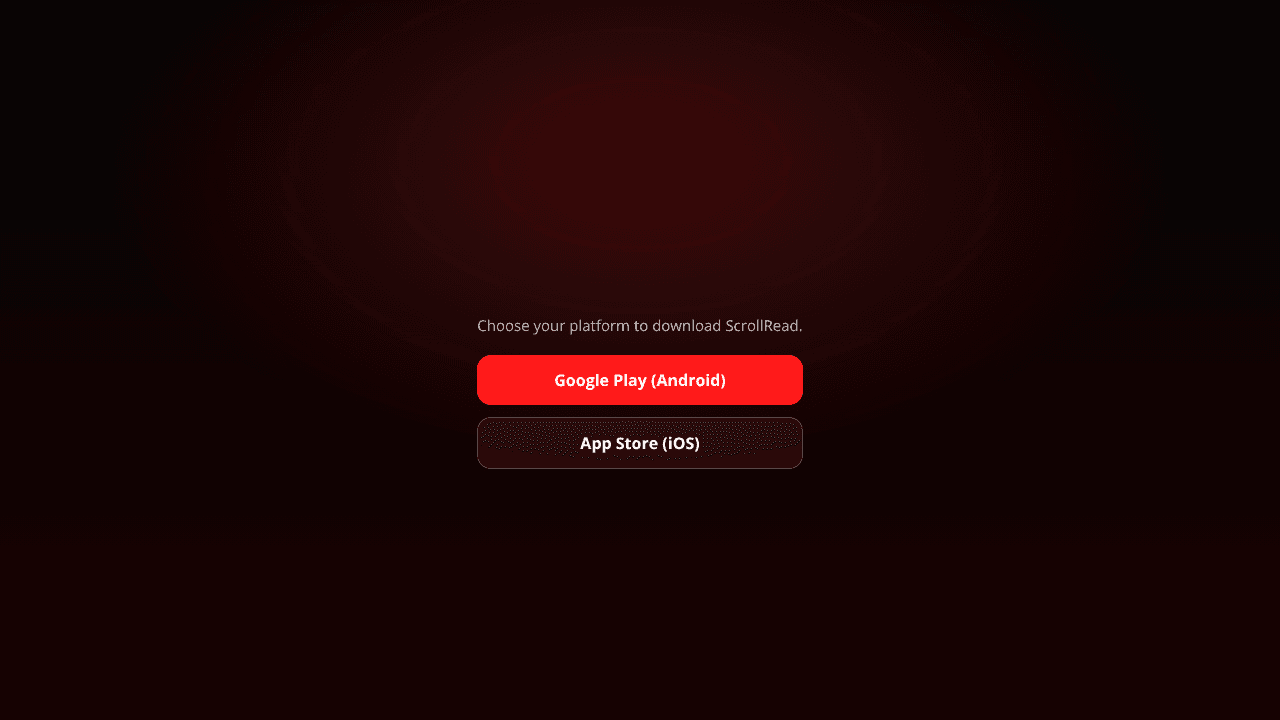ScrollRead website screenshot
