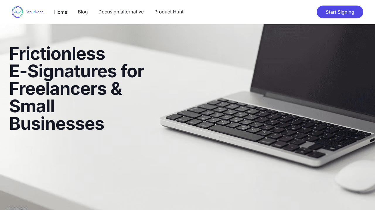 SealItDone website screenshot