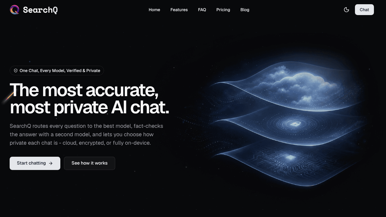 SearchQ website screenshot