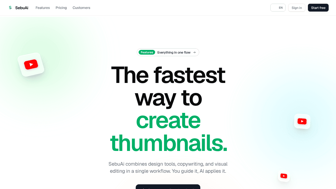 Sebu Ai Auto Thumbnail website screenshot