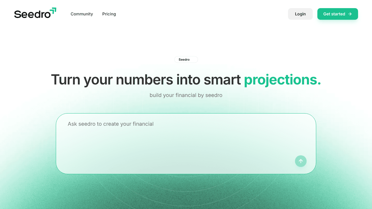 Seedro website screenshot