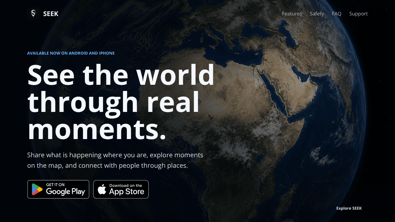 SEEK - the world website screenshot