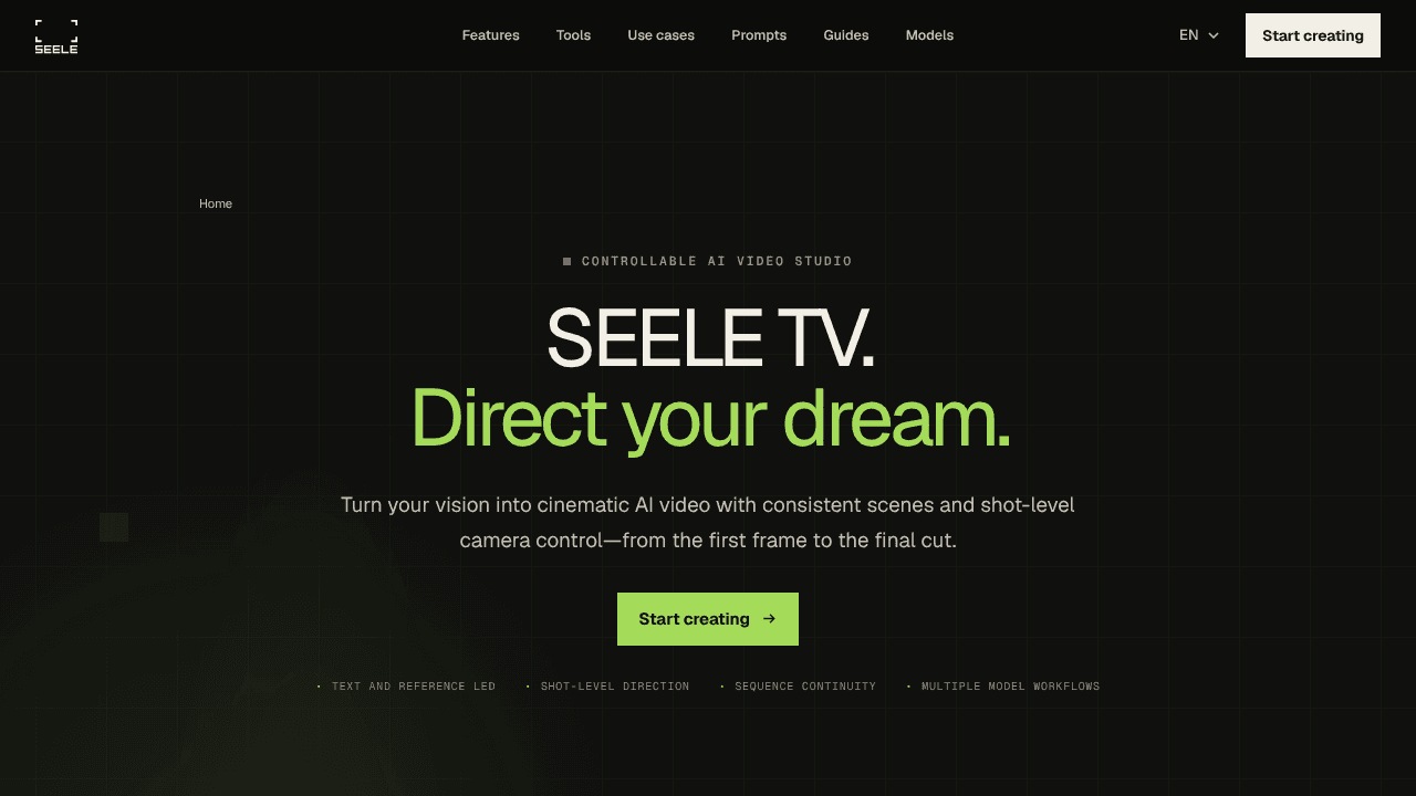 SEELE TV website screenshot