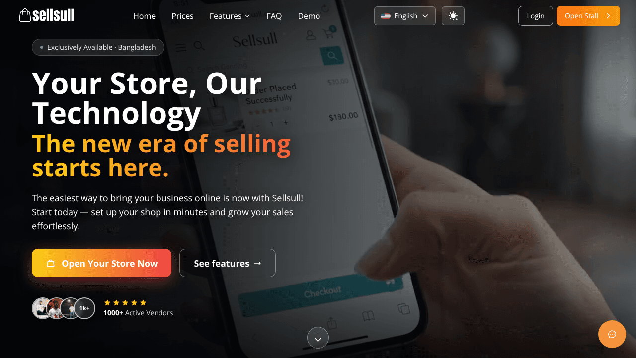 Sellsull- build your modern e-commerce website screenshot