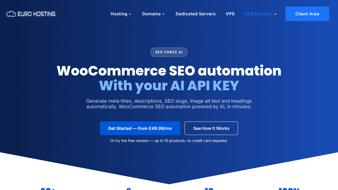 SEO Force AI website screenshot