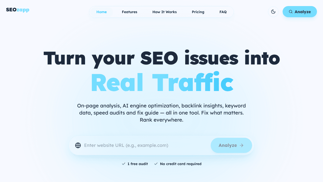 SEOzapp website screenshot